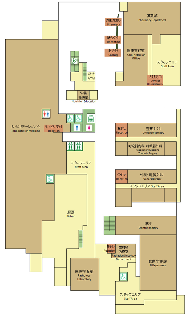 A棟1階フロアマップ
