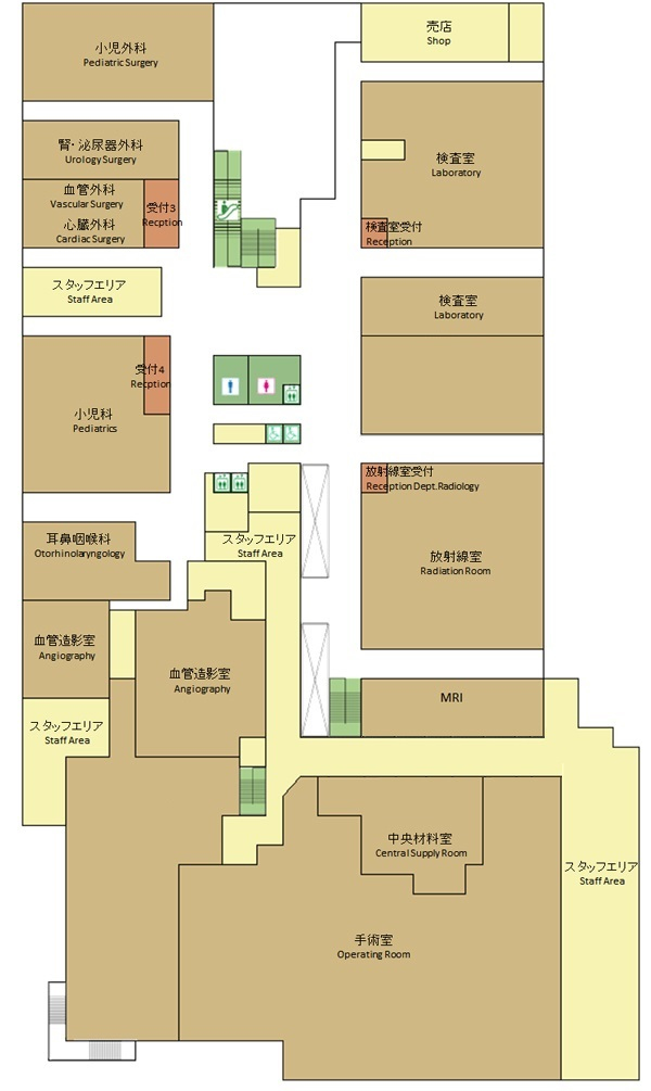 A棟2階フロアマップ