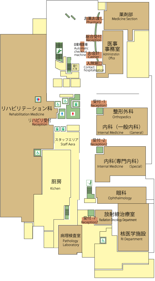 A棟1階フロアマップ